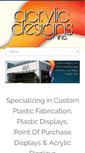 Mobile Screenshot of acrylicdesignsusa.com